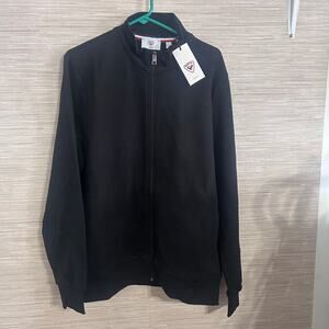 Rossignol Men's Black Full Zip Logo Sweatshirt size L NWT